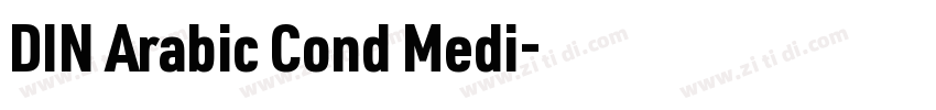DIN Arabic Cond Medi字体转换